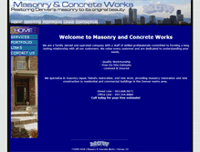 Tablet Screenshot of masonry-works.com